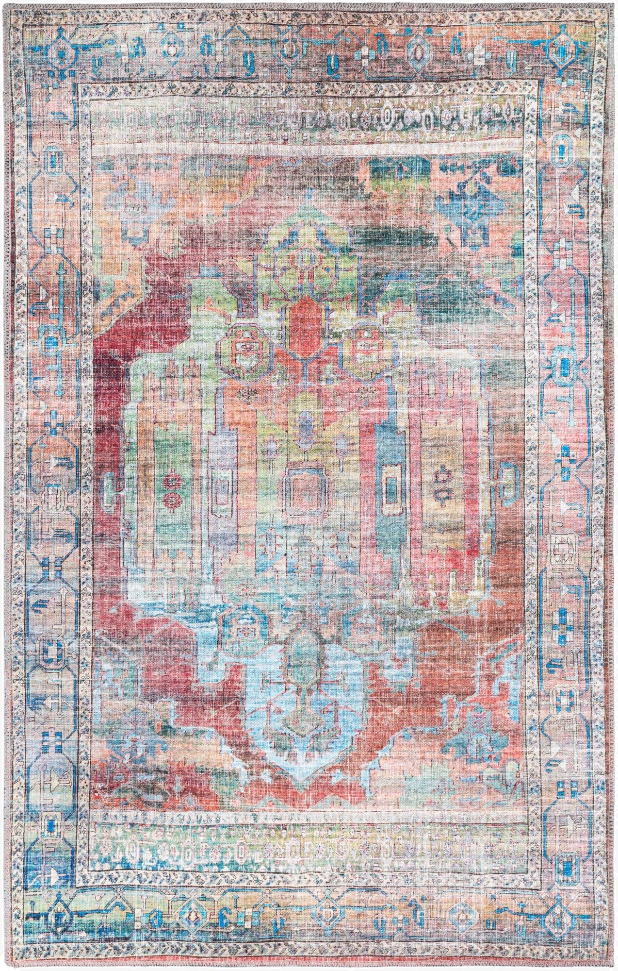 Primary image  4' x 6'  Washable Maahru Rug