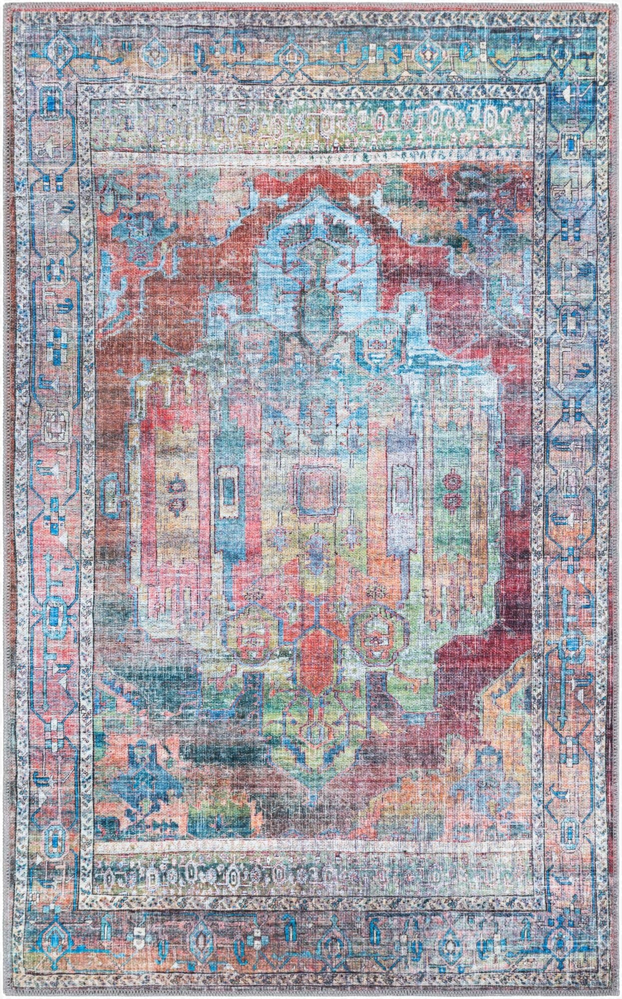  3' 3 x 5' 3  Washable Maahru Rug