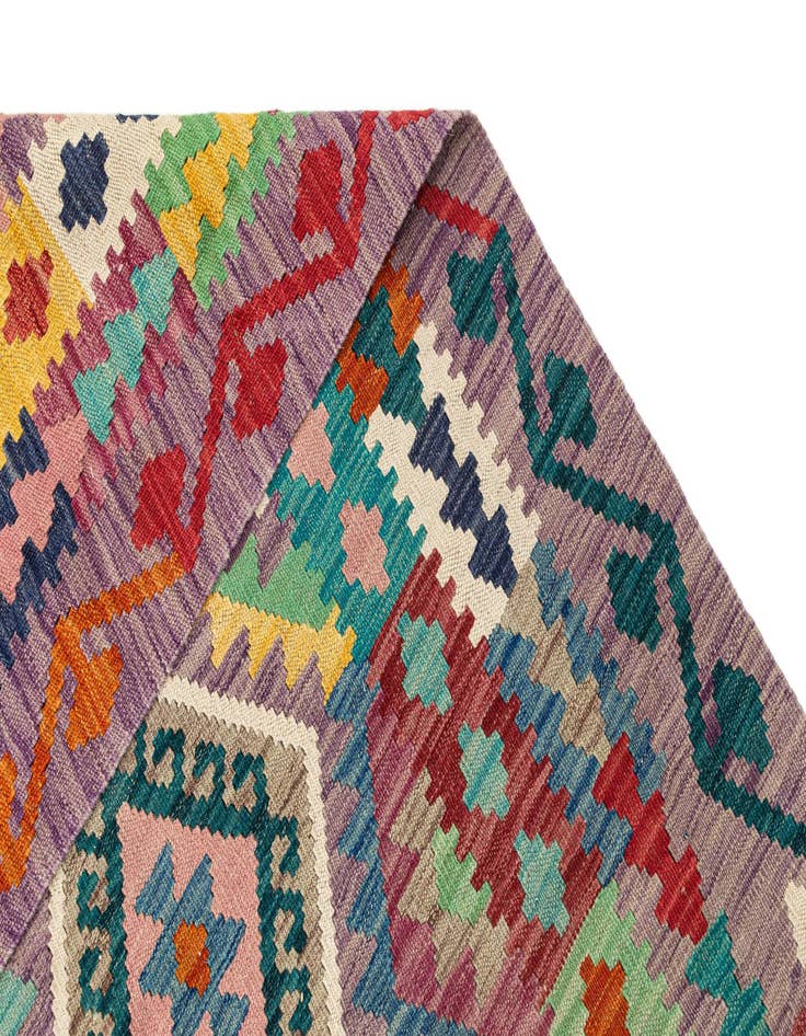 Detail image of  8' 2 x 9' 4  Hand Knotted Marok Kilim Rug