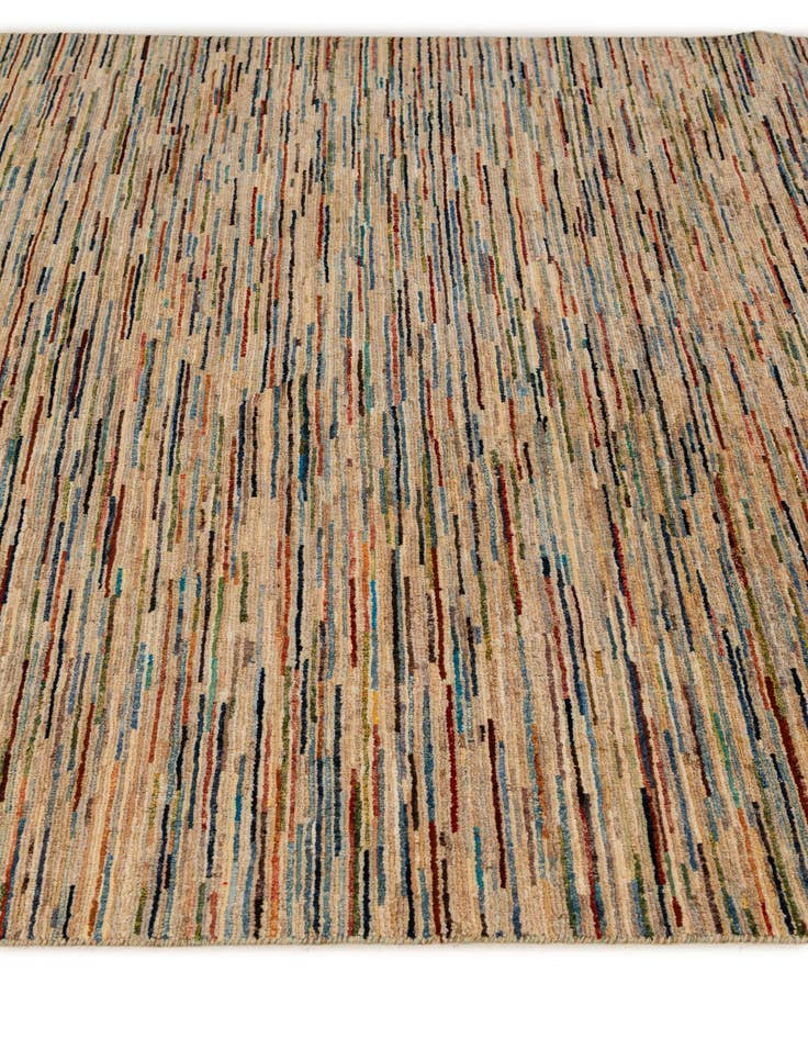 Detail image of  6' 3 x 9' 5  Hand Knotted Modern Ziegler Rug