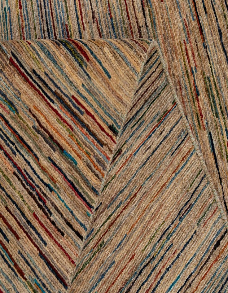 Detail image of  6' 3 x 9' 5  Hand Knotted Modern Ziegler Rug