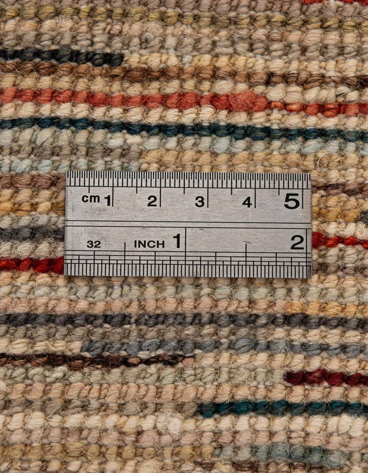 Detail image of  6' 3 x 9' 9  Hand Knotted Modern Ziegler Wool Rug