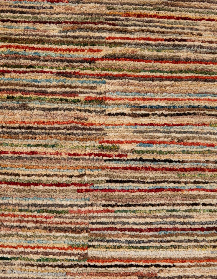 Detail image of  6' 3 x 9' 9  Hand Knotted Modern Ziegler Wool Rug
