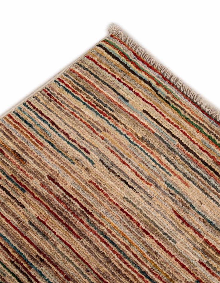 Detail image of  6' 3 x 9' 9  Hand Knotted Modern Ziegler Wool Rug