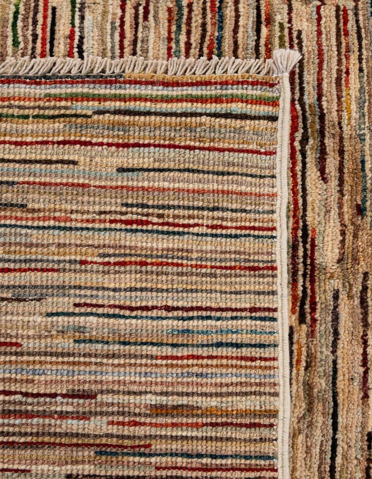 Detail image of  6' 3 x 9' 9  Hand Knotted Modern Ziegler Wool Rug
