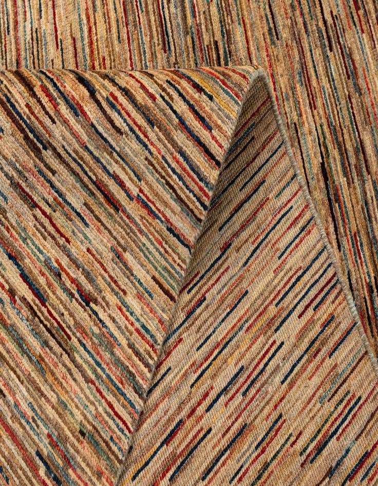 Detail image of  6' 6 x 9' 10  Hand Knotted Modern Ziegler Rug