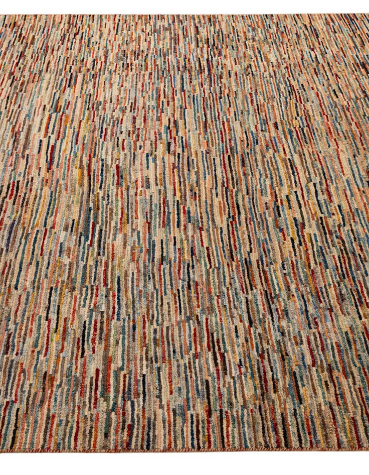 Detail image of  6' 9 x 9' 3  Hand Knotted Modern Ziegler Rug