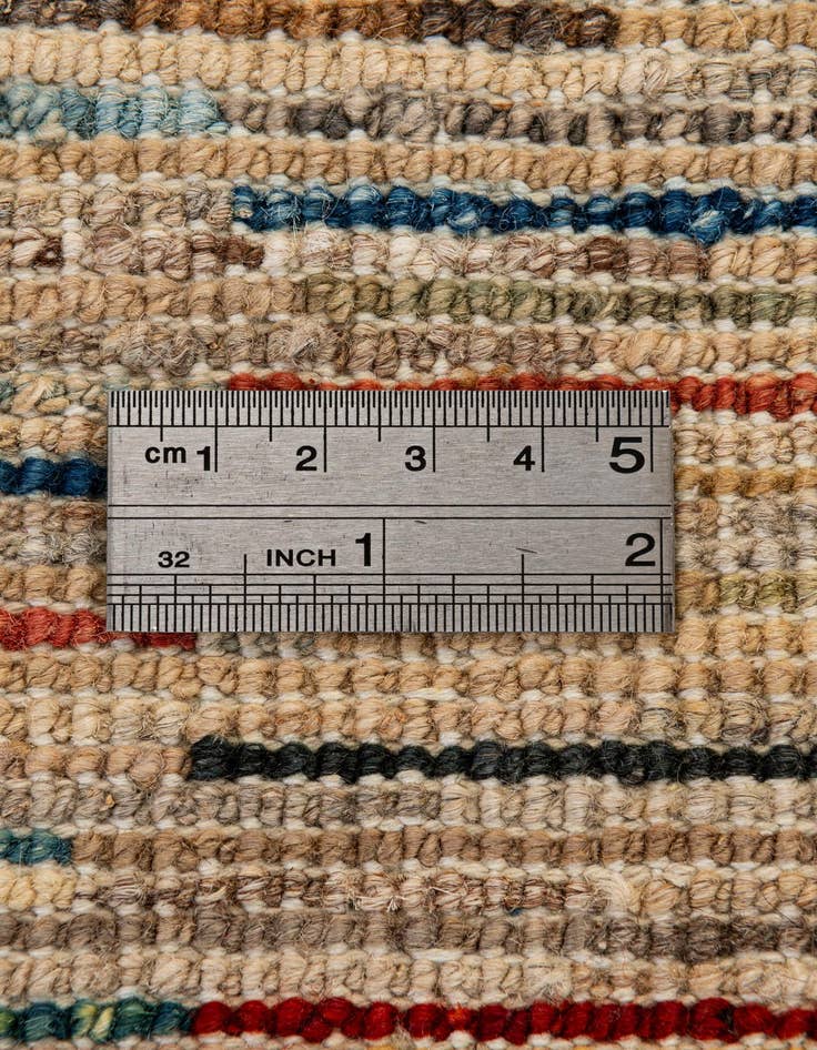 Detail image of  6' 9 x 9' 7  Hand Knotted Modern Ziegler Wool Rug