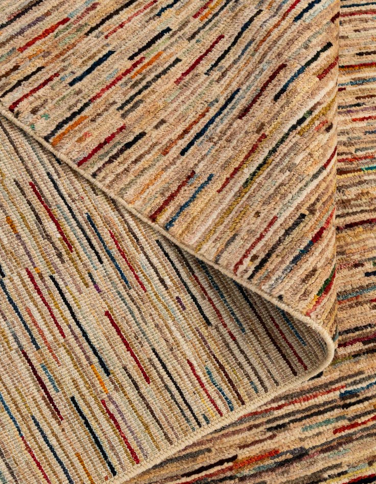 Detail image of  6' 9 x 9' 7  Hand Knotted Modern Ziegler Wool Rug