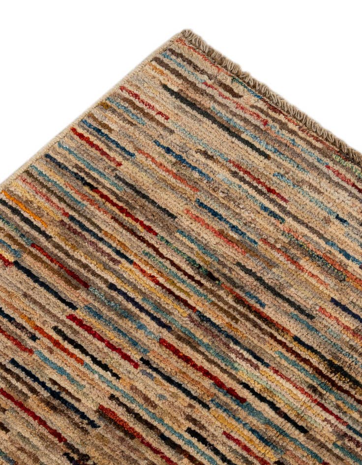 Detail image of  6' 9 x 9' 7  Hand Knotted Modern Ziegler Wool Rug