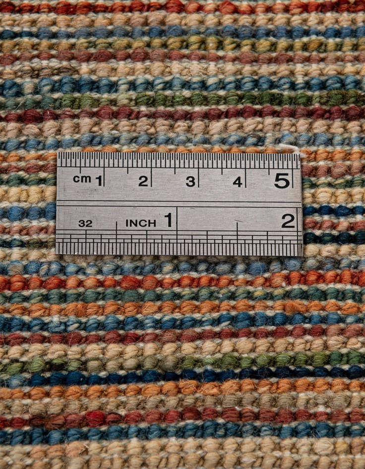 Detail image of  6' 5 x 9' 11  Hand Knotted Modern Ziegler Wool Rug