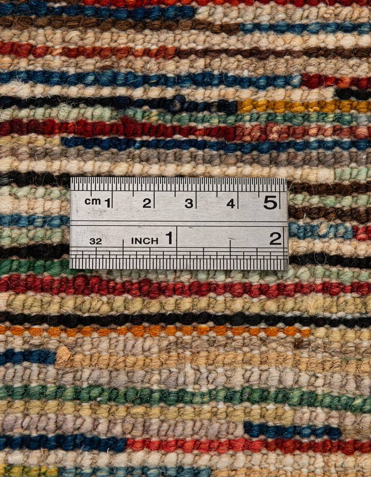 Detail image of  6' 10 x 9' 9  Hand Knotted Modern Ziegler Wool Rug