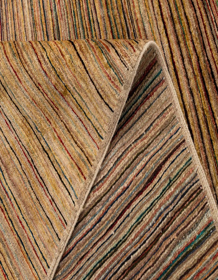 Detail image of  6' 6 x 9' 6  Hand Knotted Modern Ziegler Wool Rug