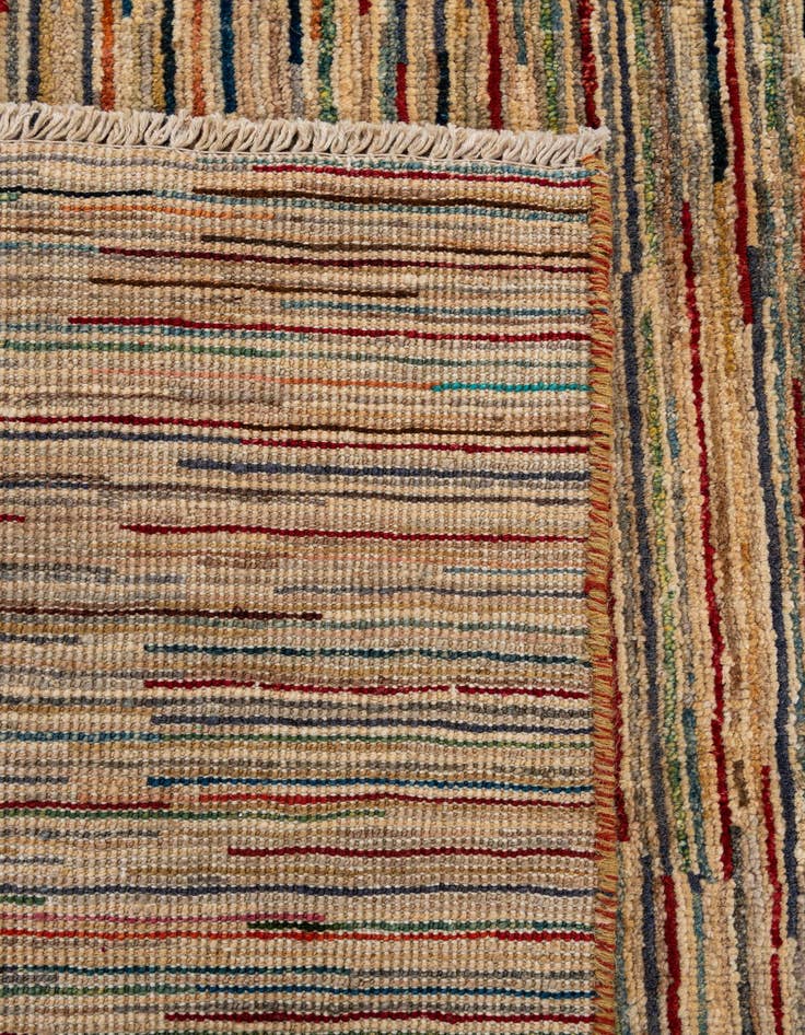 Detail image of  6' 5 x 9' 9  Hand Knotted Modern Ziegler Wool Rug