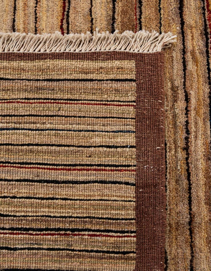Detail image of  6' 10 x 9' 5  Hand Knotted Modern Ziegler Wool Rug