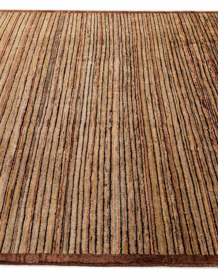 Detail image of  6' 10 x 9' 5  Hand Knotted Modern Ziegler Wool Rug