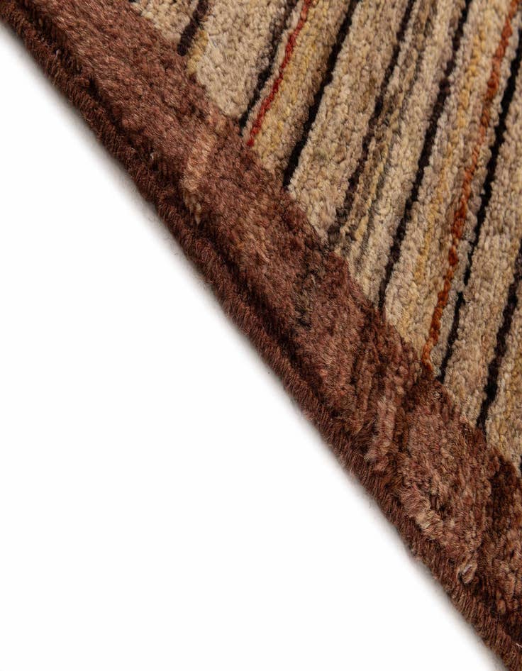 Detail image of  6' 10 x 9' 5  Hand Knotted Modern Ziegler Wool Rug