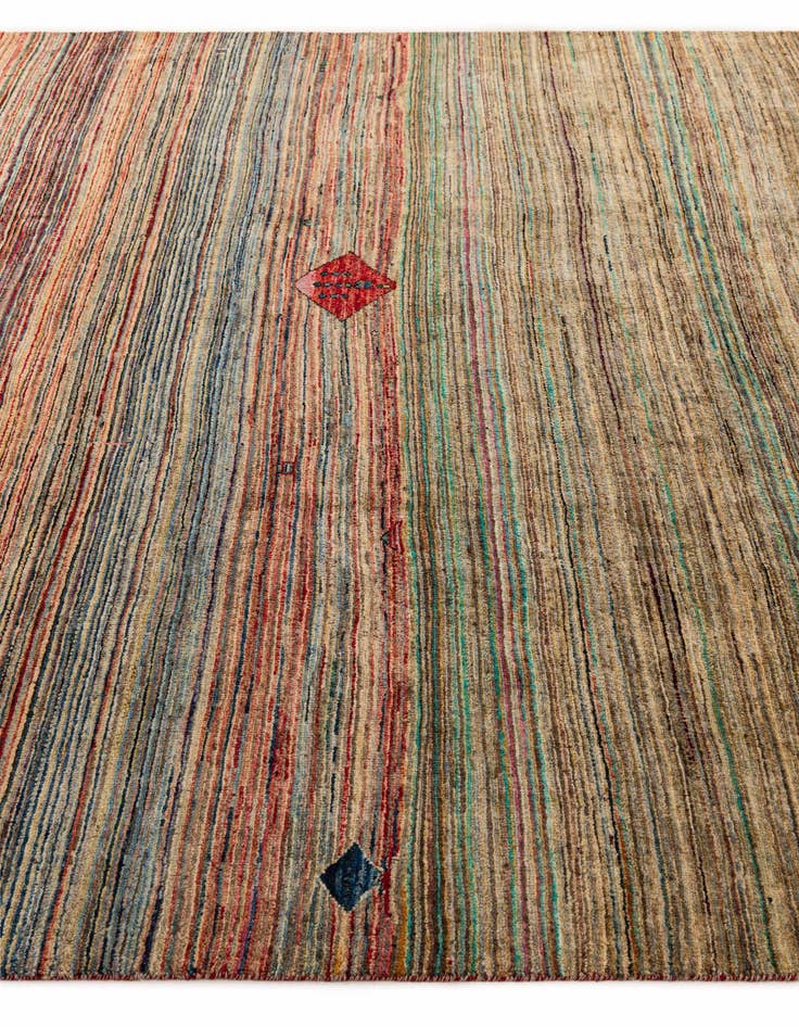 Detail image of  7' 11 x 9' 6  Hand Knotted Modern Ziegler Wool Rug