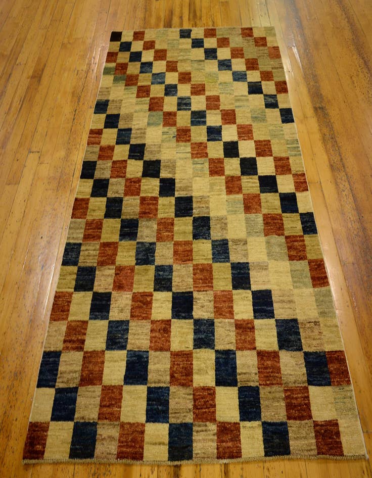 Detail image of  4' 10 x 6' 7  Hand Knotted Modern Ziegler Oriental Rug