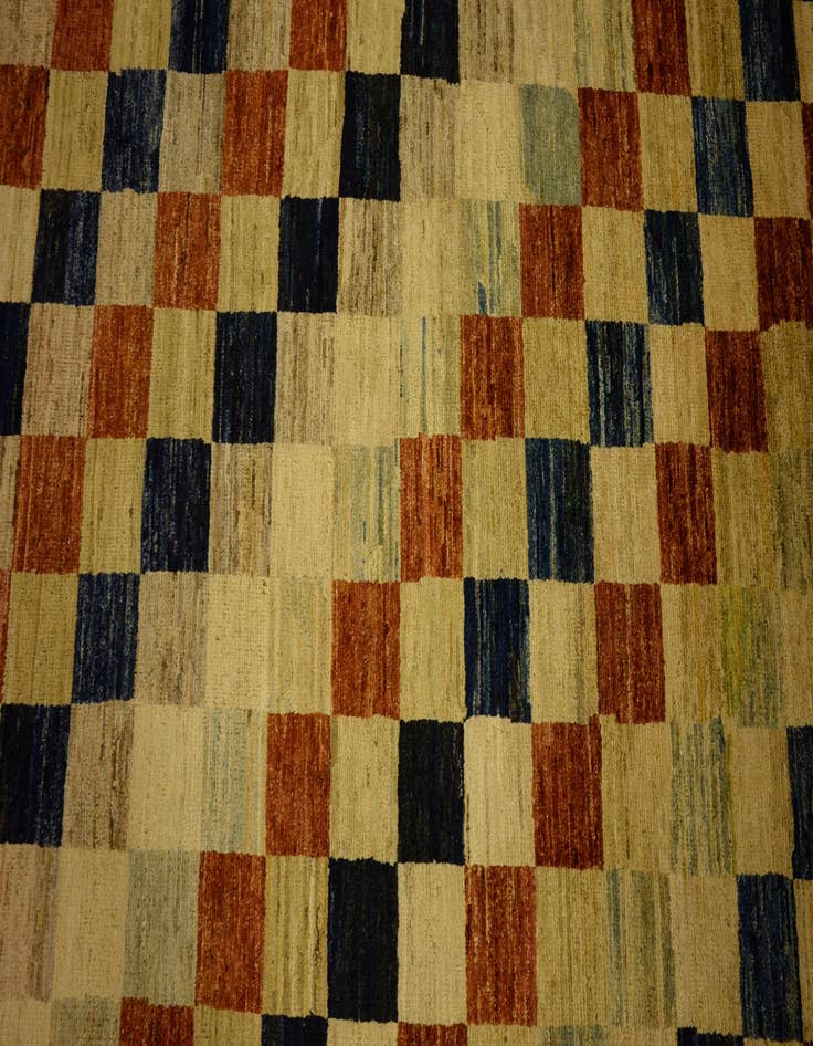 Detail image of  4' 10 x 6' 7  Hand Knotted Modern Ziegler Oriental Rug