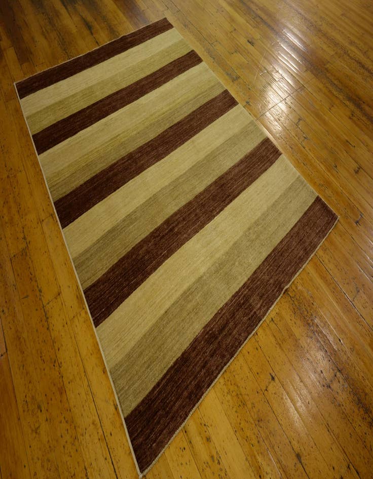 Detail image of  4' 9 x 6' 3  Hand Knotted Modern Ziegler Oriental Rug