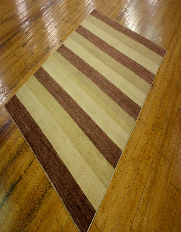 Detail image of  4' 9 x 6' 3  Hand Knotted Modern Ziegler Oriental Rug