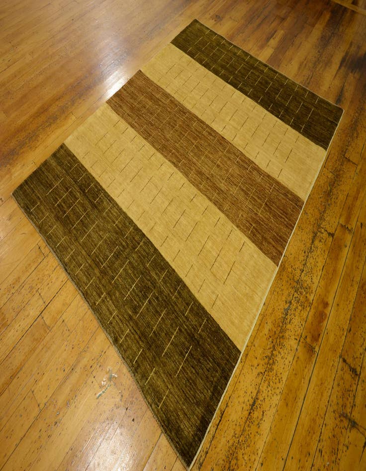 Detail image of  4' 11 x 6' 5  Hand Knotted Modern Ziegler Oriental Rug