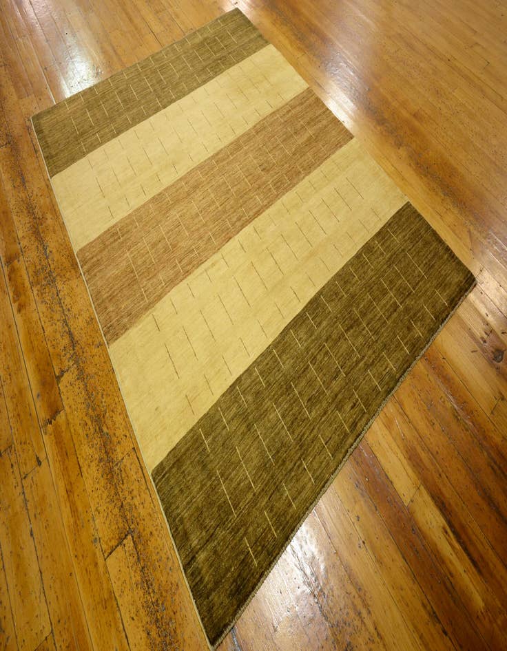 Detail image of  4' 11 x 6' 5  Hand Knotted Modern Ziegler Oriental Rug