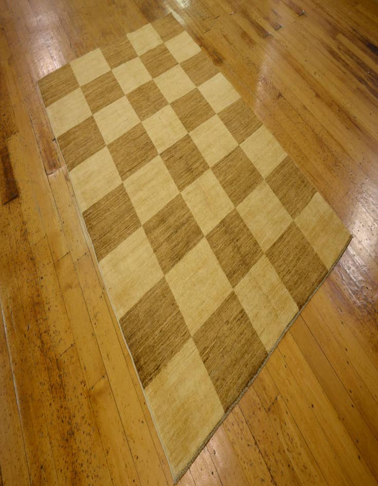 Detail image of  4' 3 x 6' 6  Hand Knotted Modern Ziegler Oriental Rug