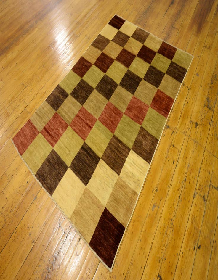 Detail image of  4' x 5' 9  Hand Knotted Modern Ziegler Oriental Rug