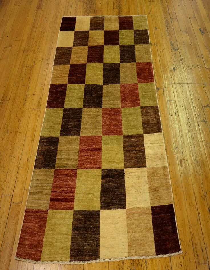 Detail image of  4' x 5' 9  Hand Knotted Modern Ziegler Oriental Rug