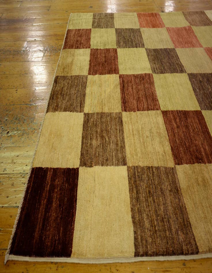 Detail image of  4' x 5' 9  Hand Knotted Modern Ziegler Oriental Rug