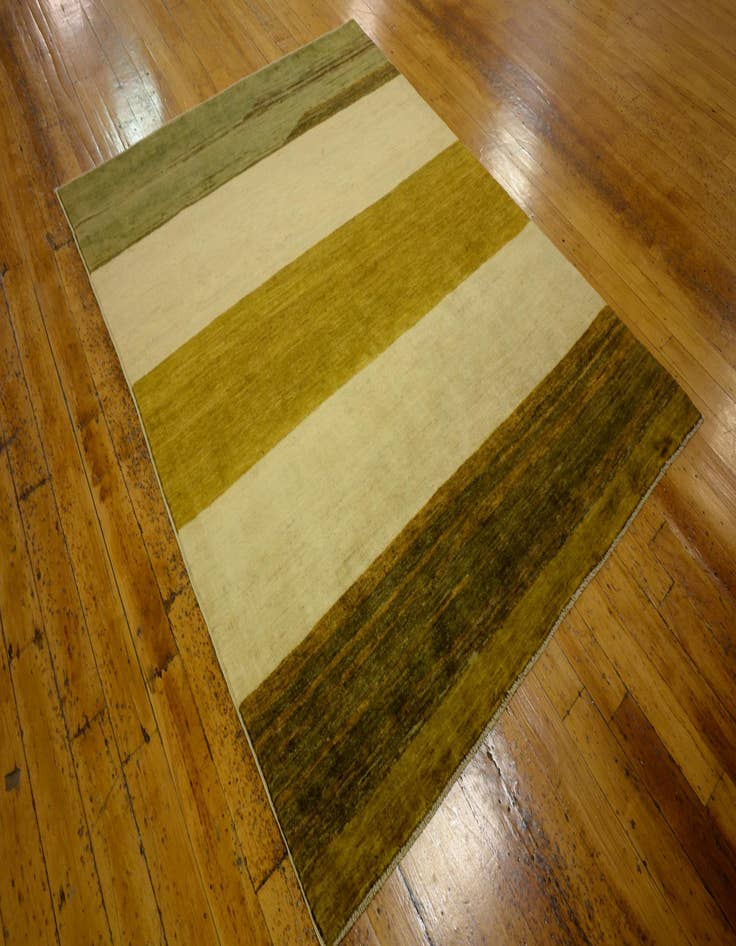 Detail image of  4' 11 x 6' 5  Hand Knotted Modern Ziegler Oriental Rug