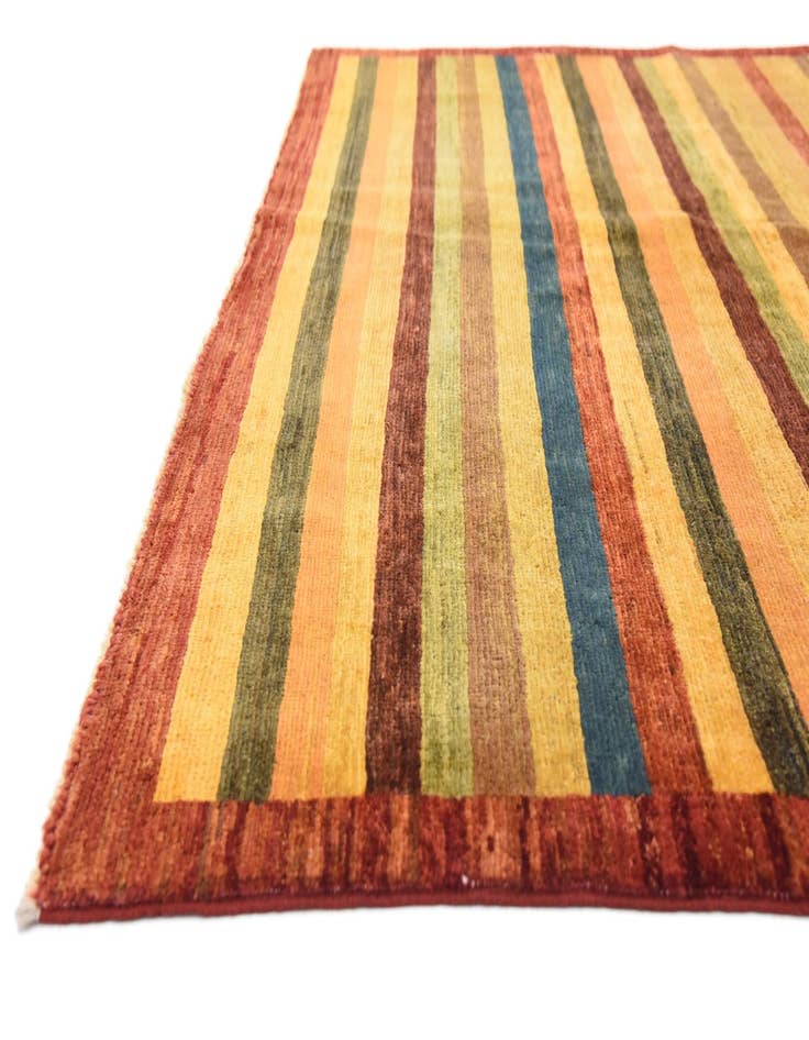 Detail image of  5' x 6' 5  Hand Knotted Modern Ziegler Rug