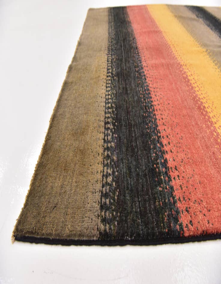 Detail image of  5' 3 x 7' 10  Hand Knotted Modern Ziegler Oriental Rug