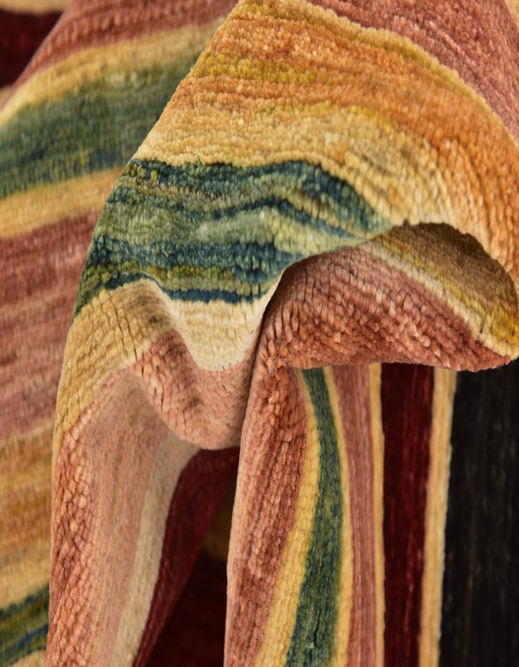 Detail image of  4' x 6'  Hand Knotted Modern Ziegler Rug