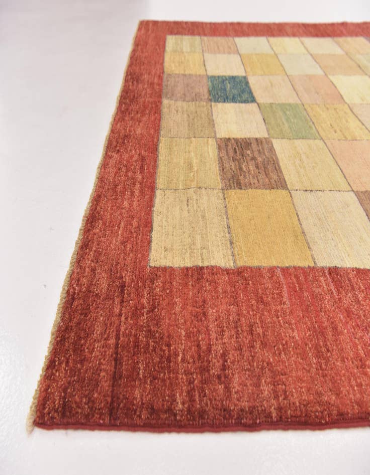 Detail image of  5' 3 x 6' 4  Hand Knotted Modern Ziegler Rug