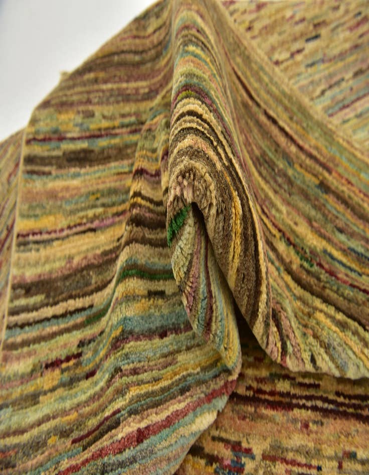 Detail image of  5' x 6' 4  Hand Knotted Modern Ziegler Oriental Rug