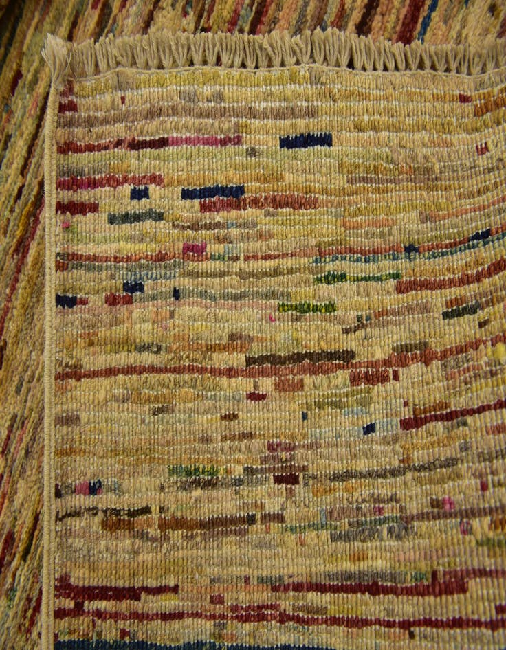 Detail image of  5' x 6' 4  Hand Knotted Modern Ziegler Oriental Rug