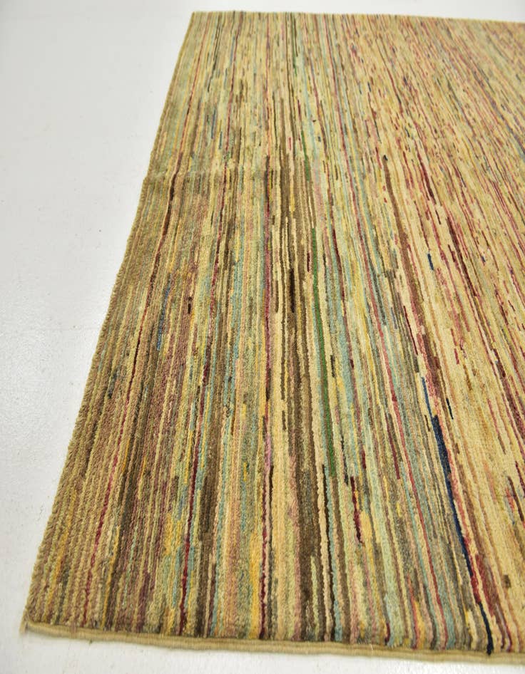 Detail image of  5' x 6' 4  Hand Knotted Modern Ziegler Oriental Rug