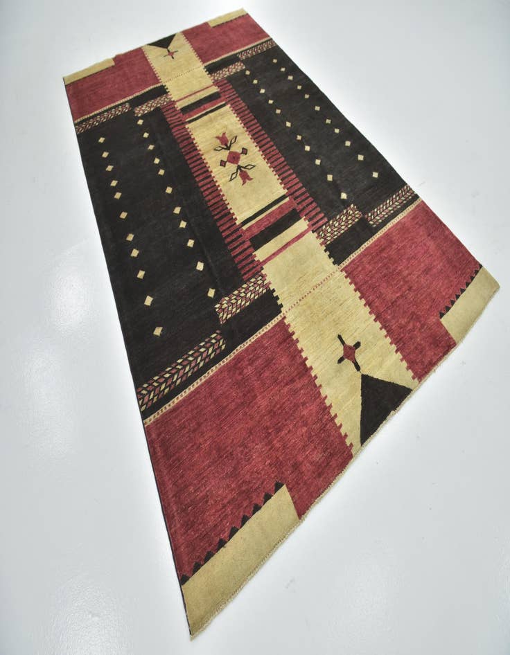 Detail image of  6' 7 x 10' 2  Hand Knotted Modern Ziegler Rug