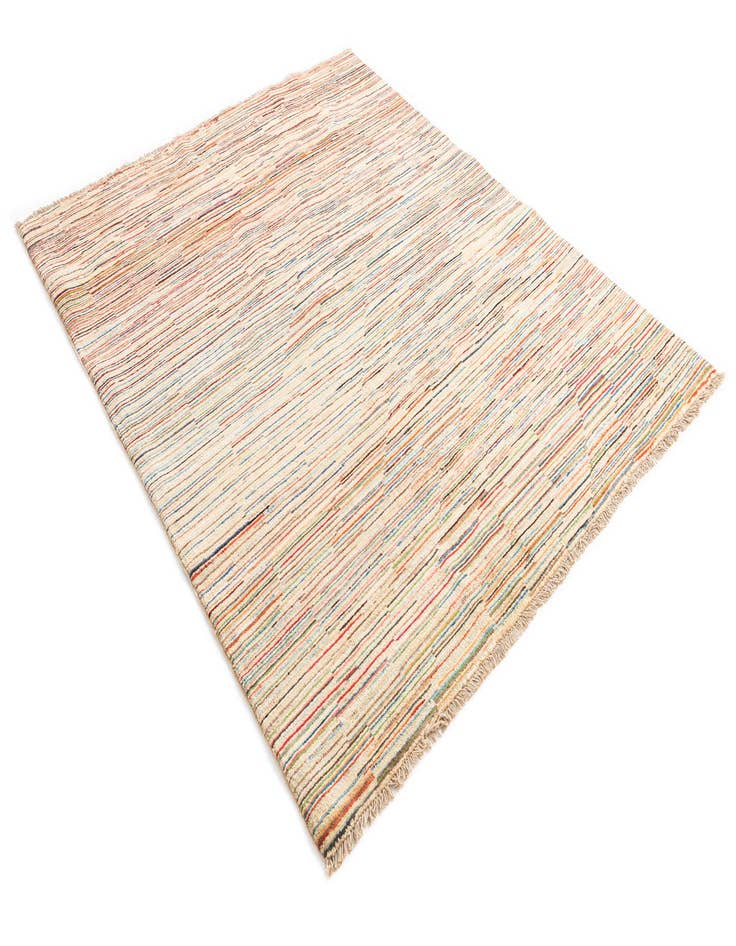 Detail image of  5' x 6' 3  Hand Knotted Modern Ziegler Wool Rug