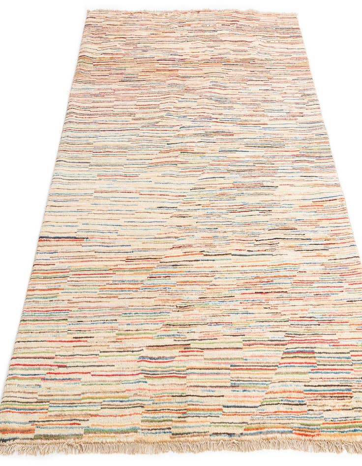 Detail image of  5' x 6' 3  Hand Knotted Modern Ziegler Wool Rug