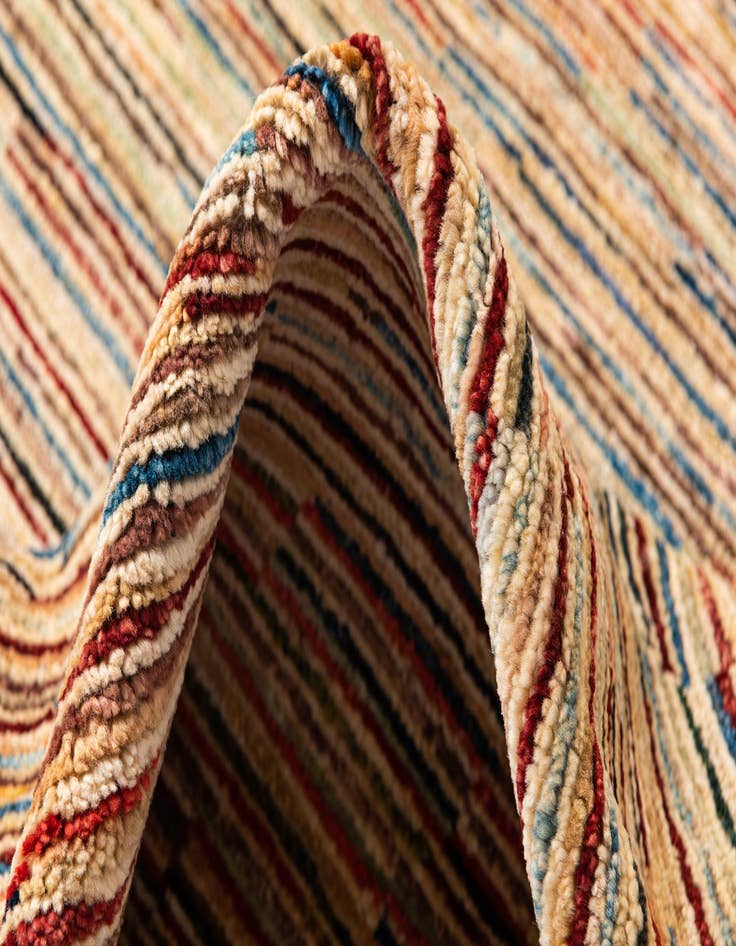 Detail image of  5' x 6' 3  Hand Knotted Modern Ziegler Wool Rug