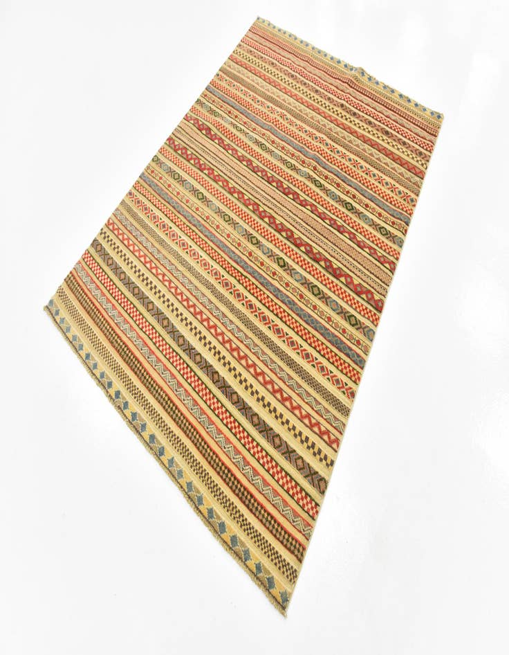 Detail image of  4' 9 x 6' 4  Hand Knotted Modern Ziegler Rug