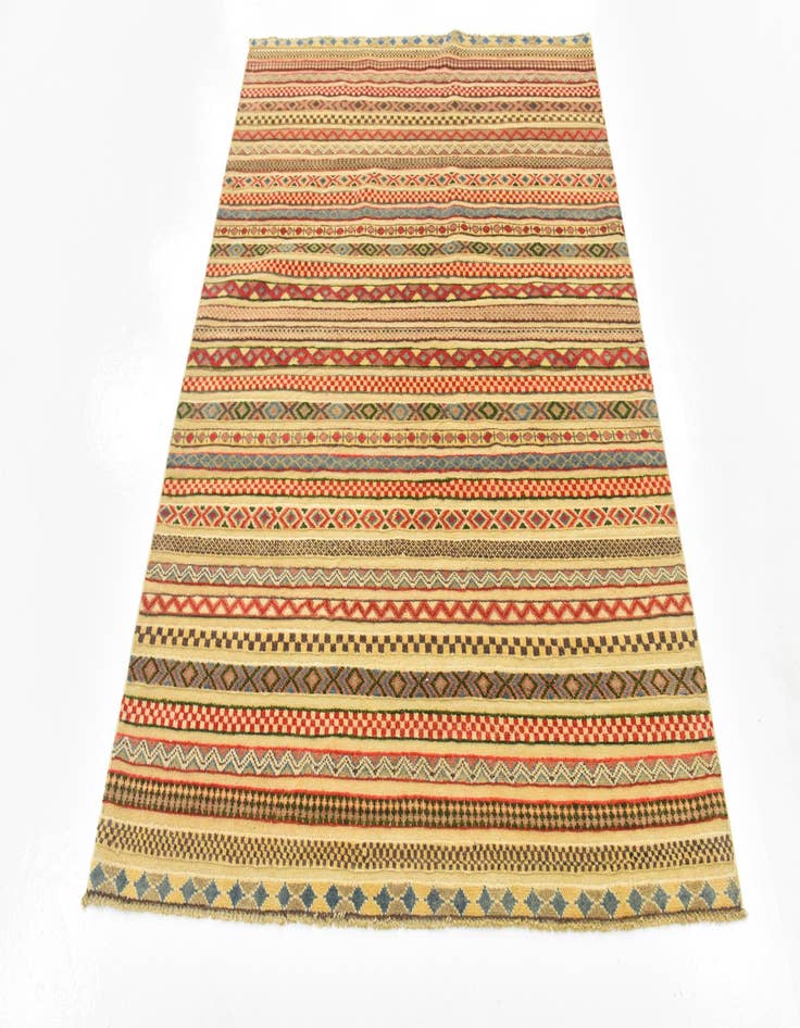 Detail image of  4' 9 x 6' 4  Hand Knotted Modern Ziegler Rug