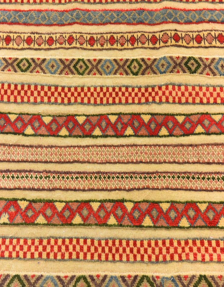 Detail image of  4' 9 x 6' 4  Hand Knotted Modern Ziegler Rug