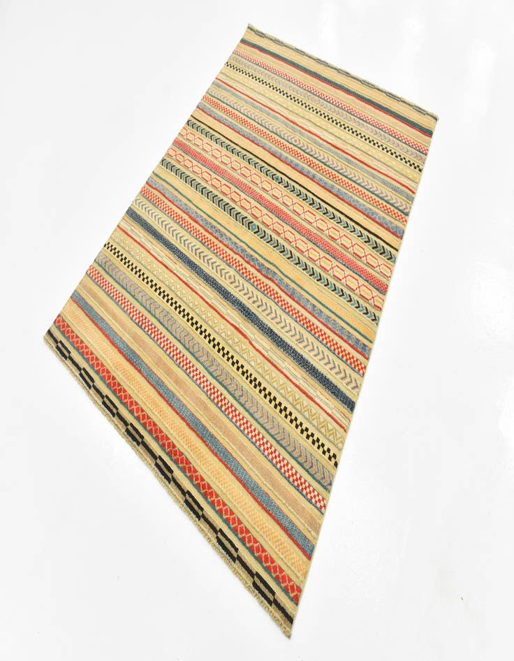 Detail image of  4' 10 x 6' 5  Hand Knotted Modern Ziegler Rug