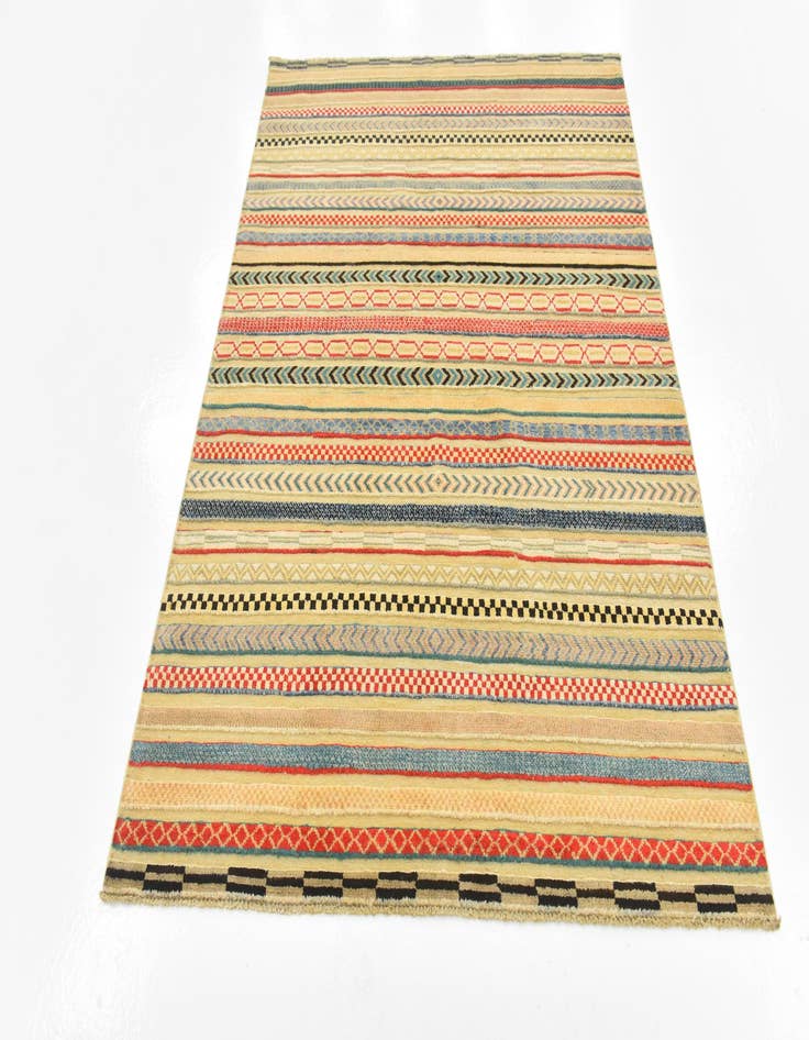 Detail image of  4' 10 x 6' 5  Hand Knotted Modern Ziegler Rug