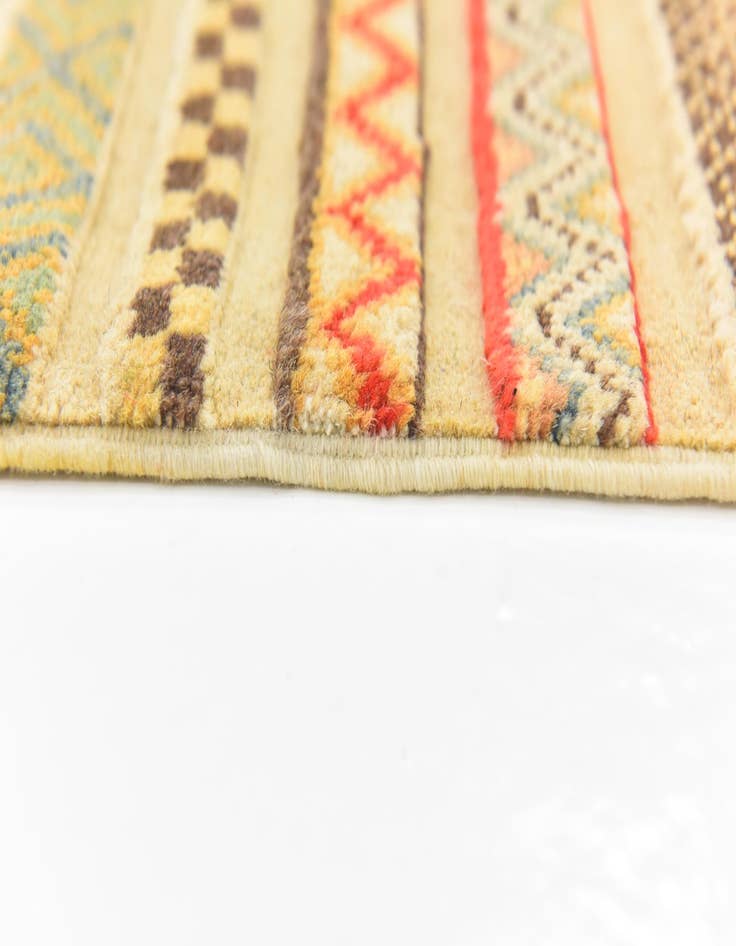 Detail image of  5' x 6' 6  Hand Knotted Modern Ziegler Rug